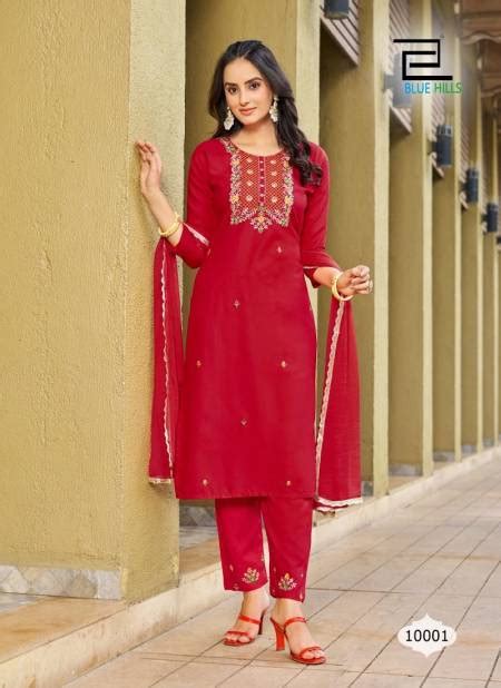 Jannat By Blue Hills Heavy Rayon Kurti With Bottom Dupatta Catalog