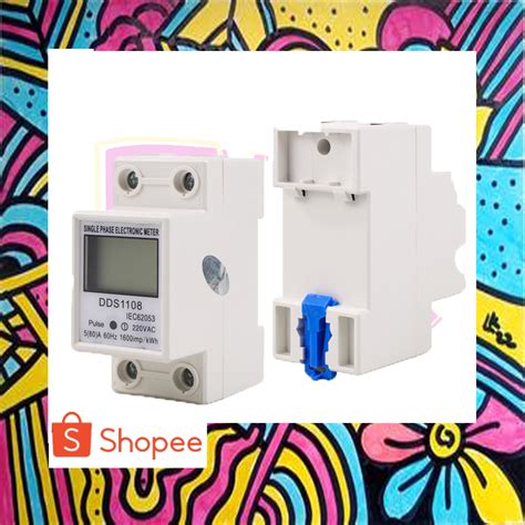 Jual Meteran Listrik Digital Din Rail Kwh Meter Single Phase 220v Shopee Indonesia