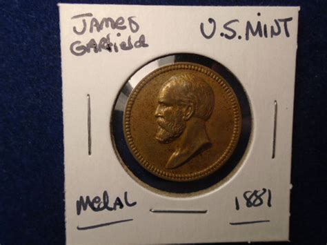 1881 James Garfield U.S. Mint Medal Bronze | Etsy