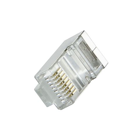 LOGILINK Connecteur mâle RJ45 Cat 6 blindé gris