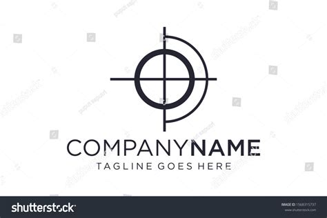 Shooting Target Logo Design Concept Stock Vector (Royalty Free ...