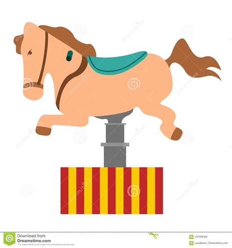 Carousel Horse ride stock vector. Illustration of enjoy - 107508493