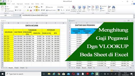 Cara Menggunakan Rumus Vlookup Beda Sheet Di Excel Youtube