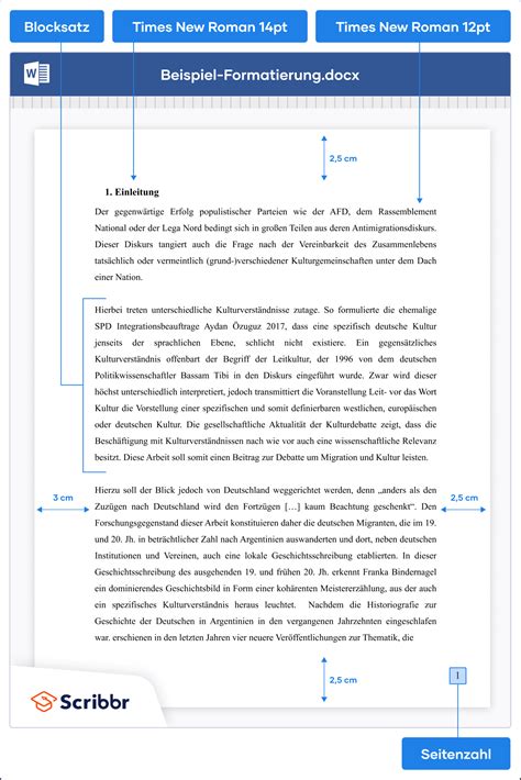 Hausarbeit Vorlage Download für Word und Open Office