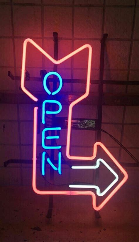 Queen Sense 17x14 Business Open Arrow Neon Sign Man Cave Pub Bar