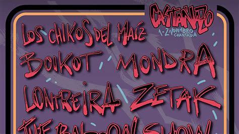 Nueva tanda de confirmaciones de la próxima edición del Castañazo Rock