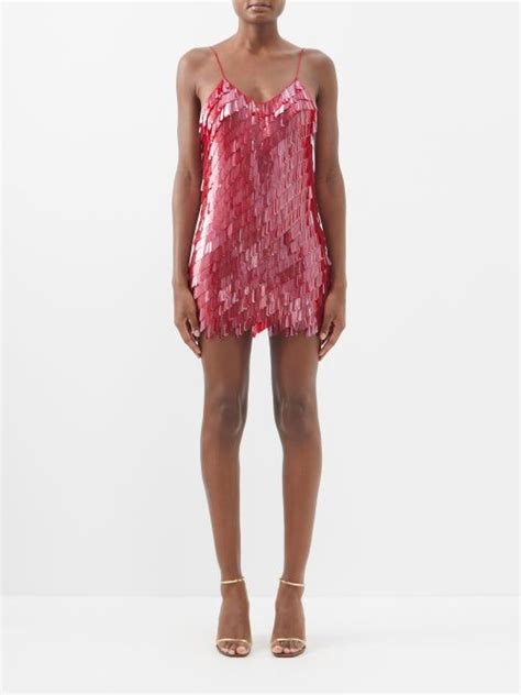 Sequinned Mini Dress Ashish Red Leather Mini Dress Mini Dress