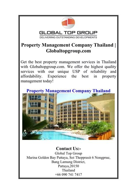 Ppt Property Management Company Thailand