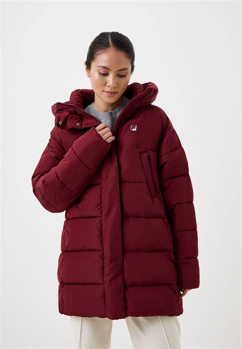 Куртка утепленная Fila, цвет: бордовый, MP002XW003YQ — купить в ...