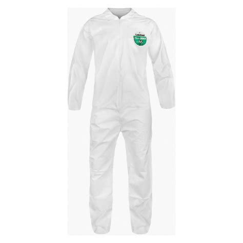 Lakeland Coveralls Zip Front Tyvek Suit Size L Hazmat Chemical 25 Pk