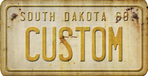 South Dakota License Plate Custom Spicher And Company