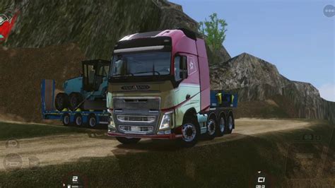 Truckers Of Europe 3 Transporting Motor Grader 18t Quarry To