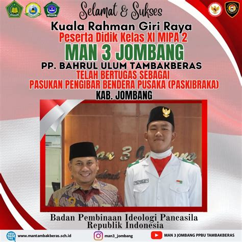 Begini Cerita Dua Peserta Didik Man Jombang Yang Sukses Bertugas