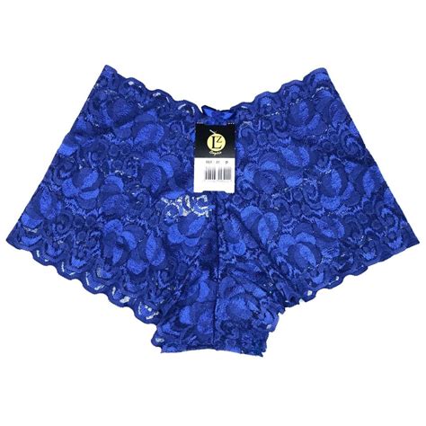 Kit c 3 Calcinha Caleçon Renda Floral Lz Lingerie Galé Lingerie Calcinhas sutiãs cuecas