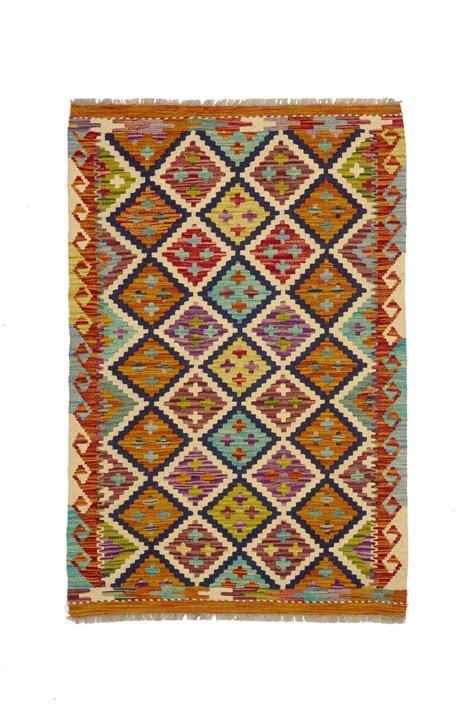 Alfombra Pie De Cama Lana Kilim Herat 3 Multicolor Rectangular 80x120cm