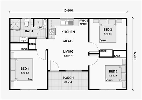 3 Bedroom Granny Flats Floor Plans