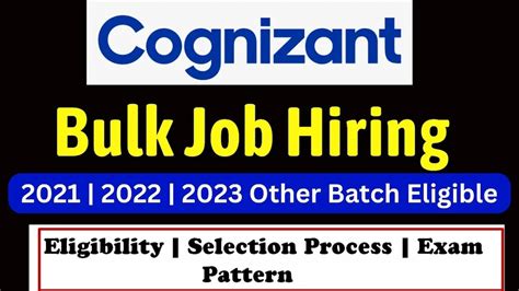 Cognizant Graduate Trainee Recruitment 2023 Cognizant Jobs For 2023