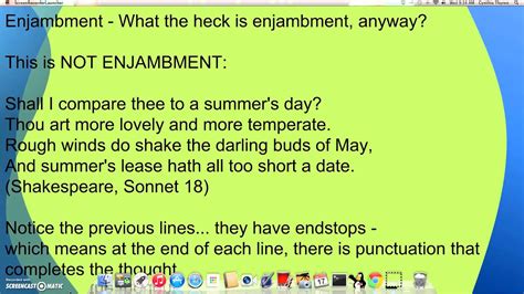 Enjambment With Notes And Examples || End Stopped ||, 41% OFF