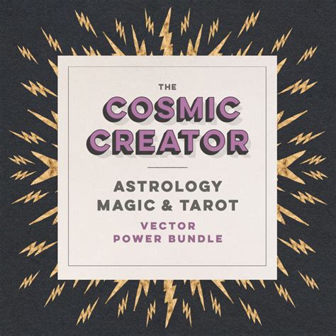 The Cosmic Creator Astrology Magic And Tarot Vector Power Bundle