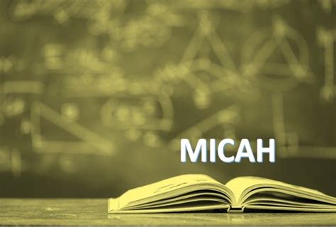 Complete Study Of The Book Of Micah Scriptures