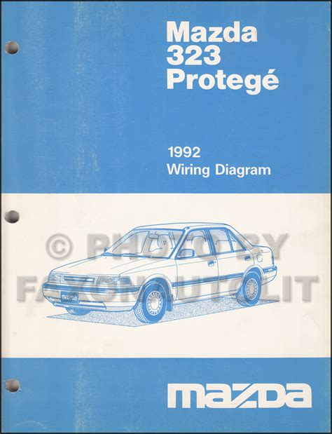 1992 Mazda 323 And Protege Wiring Diagram Manual Original