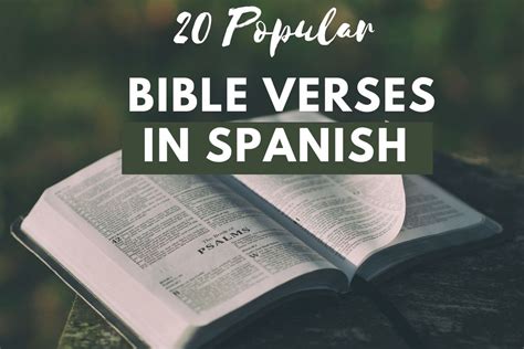 20 Popular Bible Verses in Spanish – Bible Verses of the day