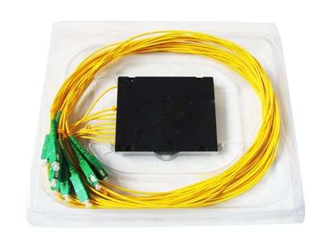 Óptica 1X8 PLC SC de fibra óptica de APC Divisor de tipo de cuadro de