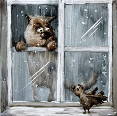 Красота спасет мир Funny Animal Pictures, Cute Pictures, Cat Painting ...