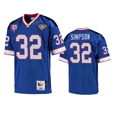 Buffalo Bills O. J. Simpson Royal Vintage Replica Jersey - Men's ...