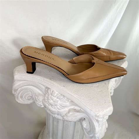 Nude Kitten Heels Brand Merona Size Us Depop
