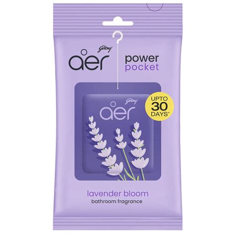 Godrej Aer Power Pocket Bathroom Freshener Lavender Bloom 10g