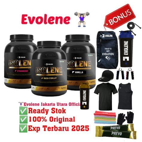 Jual Isolene Whey Protein Isolate Evolene Isi Sachet Bpom Dan Halal