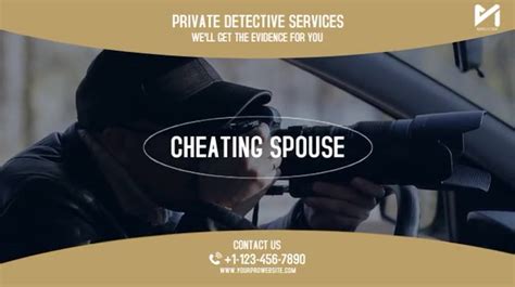 Private Detective Investigator Video Ad Template Postermywall