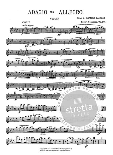 Adagio And Allegro Op 70 Von Robert Schumann Im Stretta Noten Shop