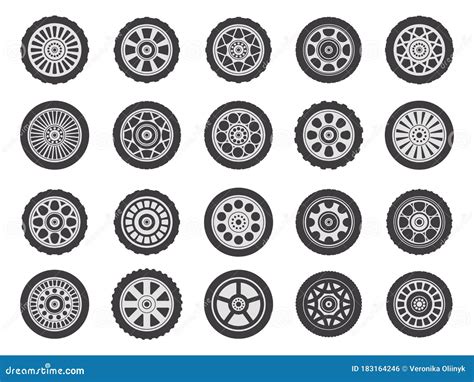 Car Wheel Rims Automobile Vehicle Rubber Wheel Tires Auto Tire Tread