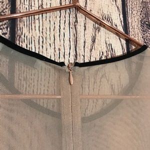 Lush Dresses Lush Dress S Nude Lace Mesh Black Body Con Poshmark