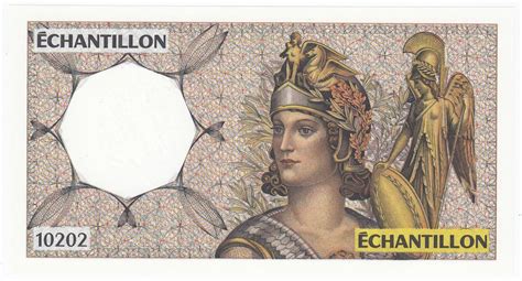 Billet France Francs Ath Na Echantillon Type Format