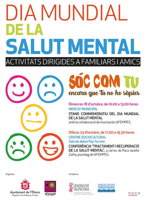 Actividades Por El D A Mundial De La Salud Mental Ajuntament De L Eliana