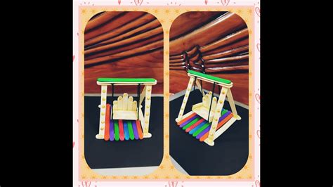 Popsicle Stick Craft How To Make Jhula With Popsicle Sticks DIY