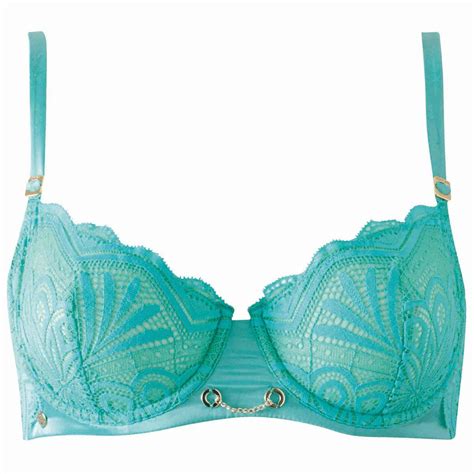 Soutien gorge à armatures en dentelle bleu Morgan Lingerie Fitancy