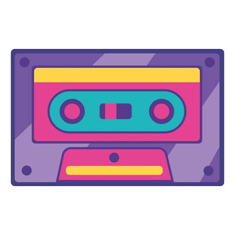 Free Vector Nineties Pop Art Style Cassette