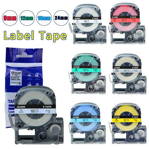 1PK-9-12-18-24mm-Label-Tape-SS12KW-SS18KW-24KW-Labeling-Ribbon ...