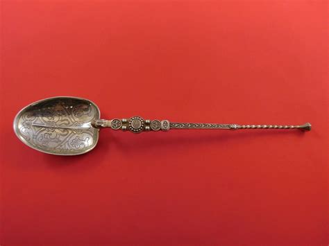 English Victorian Sterling Silver Coronation Spoon Vermeil Circa 1901 ...