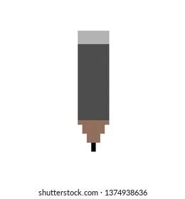 Vector Pencil Pixel Art Stock Vector Royalty Free 1374938636