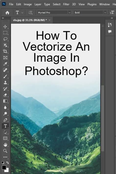 How To Vectorize An Image In Photoshop