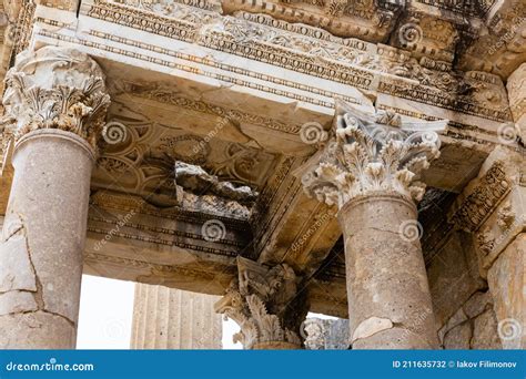 Ruins Of Nymphaeum In Sagalassos Antique Town Turkey Stock Photo