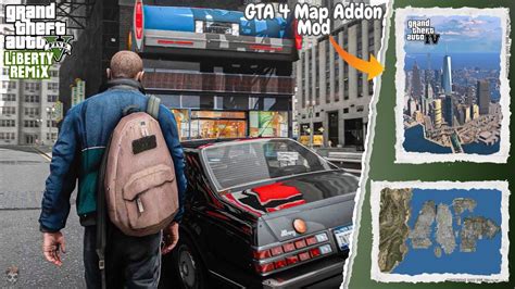 GTA 5 Liberty City V Remix Installation GTA 4 Map Addon Mod For GTA