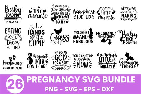 Pregnancy Svg Bundle Graphic By An Graphics Creative Fabrica