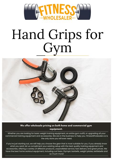 Buy Hand Grips for Gym by Fitness Wholesaler - Issuu