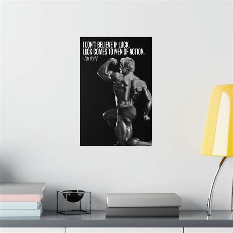 Tom Platz Motivation Poster Bodybuilder Poster Premium Quality Etsy